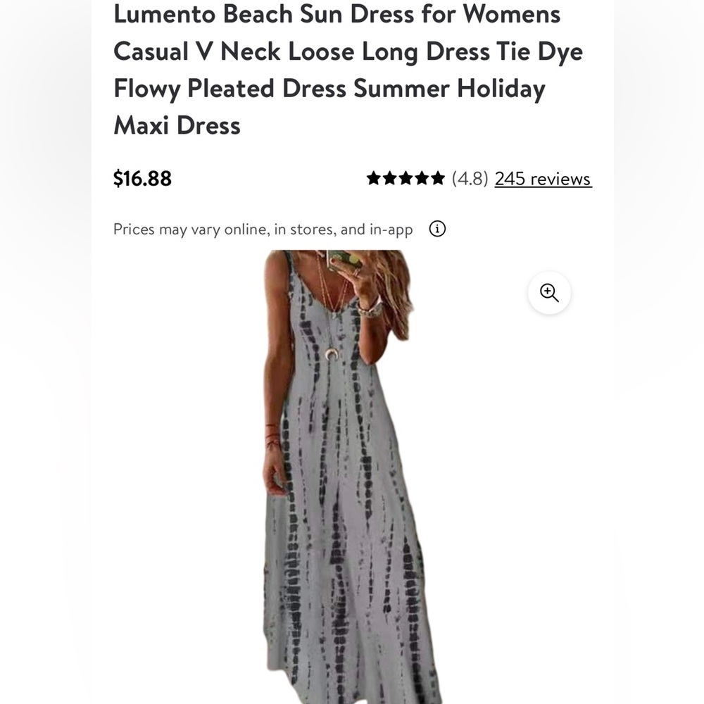 V Neck loose maxi dress